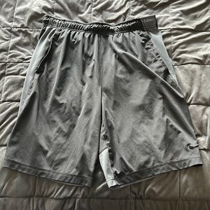 XL mens Nike athletic shorts grey